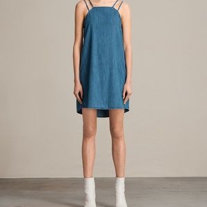 All Saints 'Hally' Denim Mini Dress (NWOT)